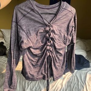 lululemon athletica Tops - Lululemon Tie Long Sleeve Tee lululemon athletica Tops - Lululemon Tie Long Sleeve Tee